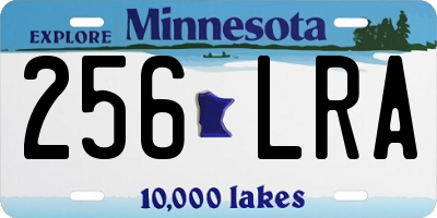 MN license plate 256LRA