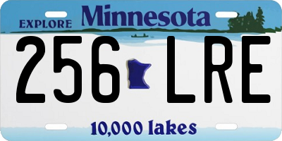 MN license plate 256LRE