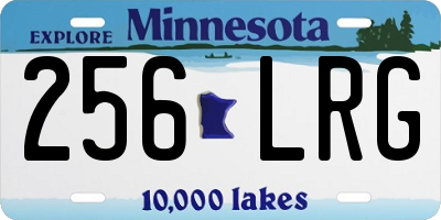MN license plate 256LRG