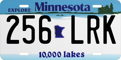 MN license plate 256LRK