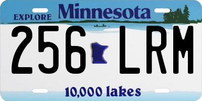 MN license plate 256LRM