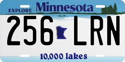 MN license plate 256LRN