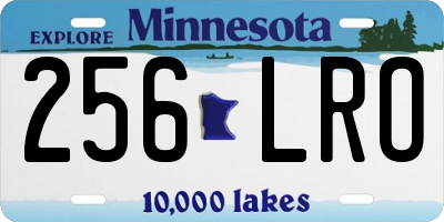 MN license plate 256LRO