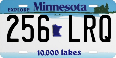 MN license plate 256LRQ