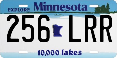 MN license plate 256LRR