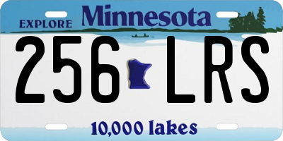 MN license plate 256LRS