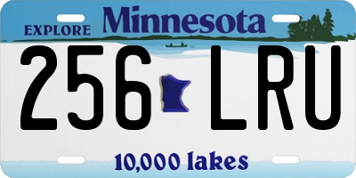 MN license plate 256LRU