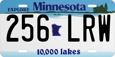 MN license plate 256LRW