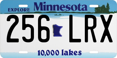 MN license plate 256LRX