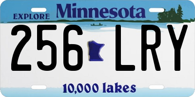 MN license plate 256LRY