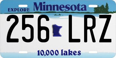 MN license plate 256LRZ
