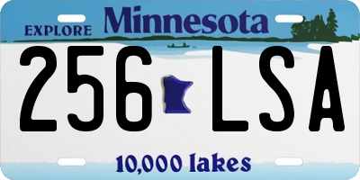 MN license plate 256LSA