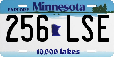 MN license plate 256LSE