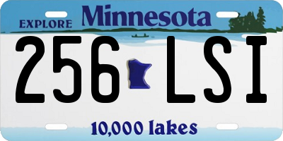 MN license plate 256LSI