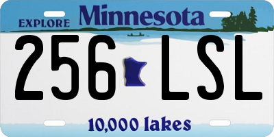 MN license plate 256LSL