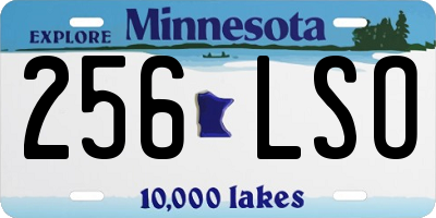 MN license plate 256LSO