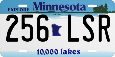 MN license plate 256LSR