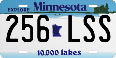 MN license plate 256LSS