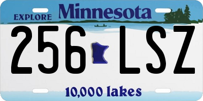 MN license plate 256LSZ