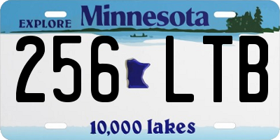 MN license plate 256LTB