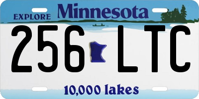 MN license plate 256LTC