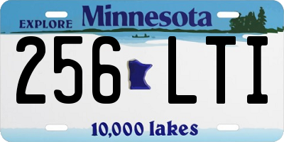 MN license plate 256LTI