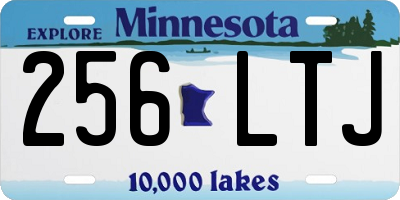 MN license plate 256LTJ