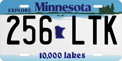 MN license plate 256LTK