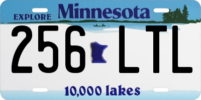 MN license plate 256LTL