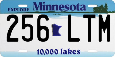 MN license plate 256LTM