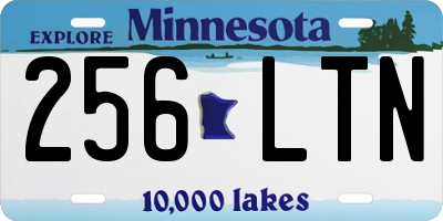 MN license plate 256LTN