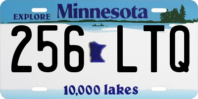 MN license plate 256LTQ