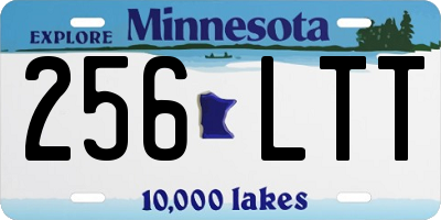 MN license plate 256LTT