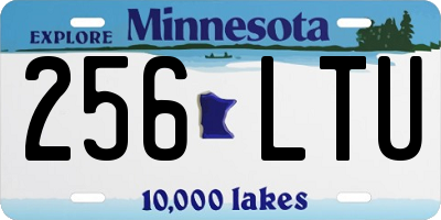 MN license plate 256LTU