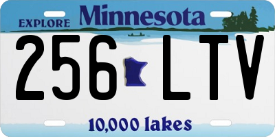 MN license plate 256LTV