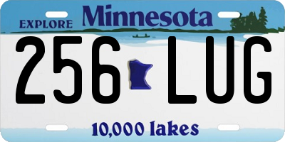 MN license plate 256LUG