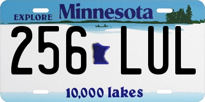 MN license plate 256LUL