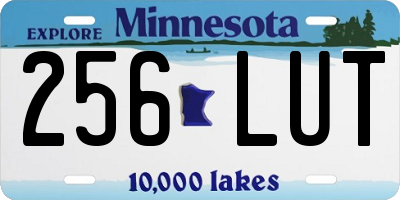 MN license plate 256LUT