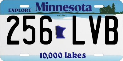 MN license plate 256LVB