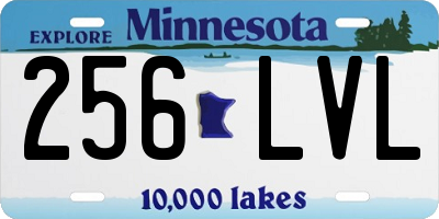 MN license plate 256LVL