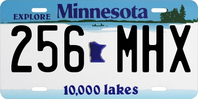 MN license plate 256MHX