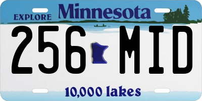 MN license plate 256MID