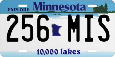 MN license plate 256MIS
