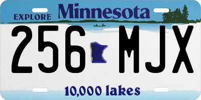 MN license plate 256MJX