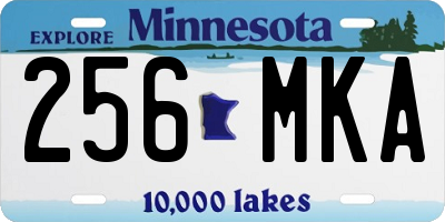 MN license plate 256MKA