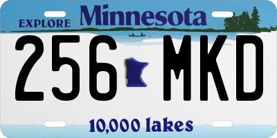 MN license plate 256MKD