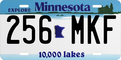 MN license plate 256MKF