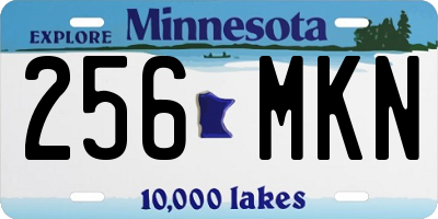 MN license plate 256MKN