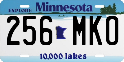 MN license plate 256MKO