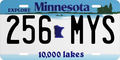 MN license plate 256MYS